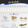 thumbnail image 6 of Nevlers 12 oz Round Swing Top Glass Bottles (Pack of 12) | Includes Funnel, Brush, Tags, Shrink Wrap and Marker, 6 of 7