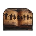 thumbnail image 2 of Cauagu Vintage Family History Book for 4 Slice Toaster Cover (11.4''×7.9''×7.5'') Bread Machine Cover Toaster Protector Kitchen Appliance Dust Cover, 2 of 7