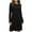 Black, variant on Bovxnpu Fall Dresses for Women, Women Long Sleeve Dress Mini Dress, Women's Printed Long Sleeved Crewneck Loose And Comfortable Short Nightgown