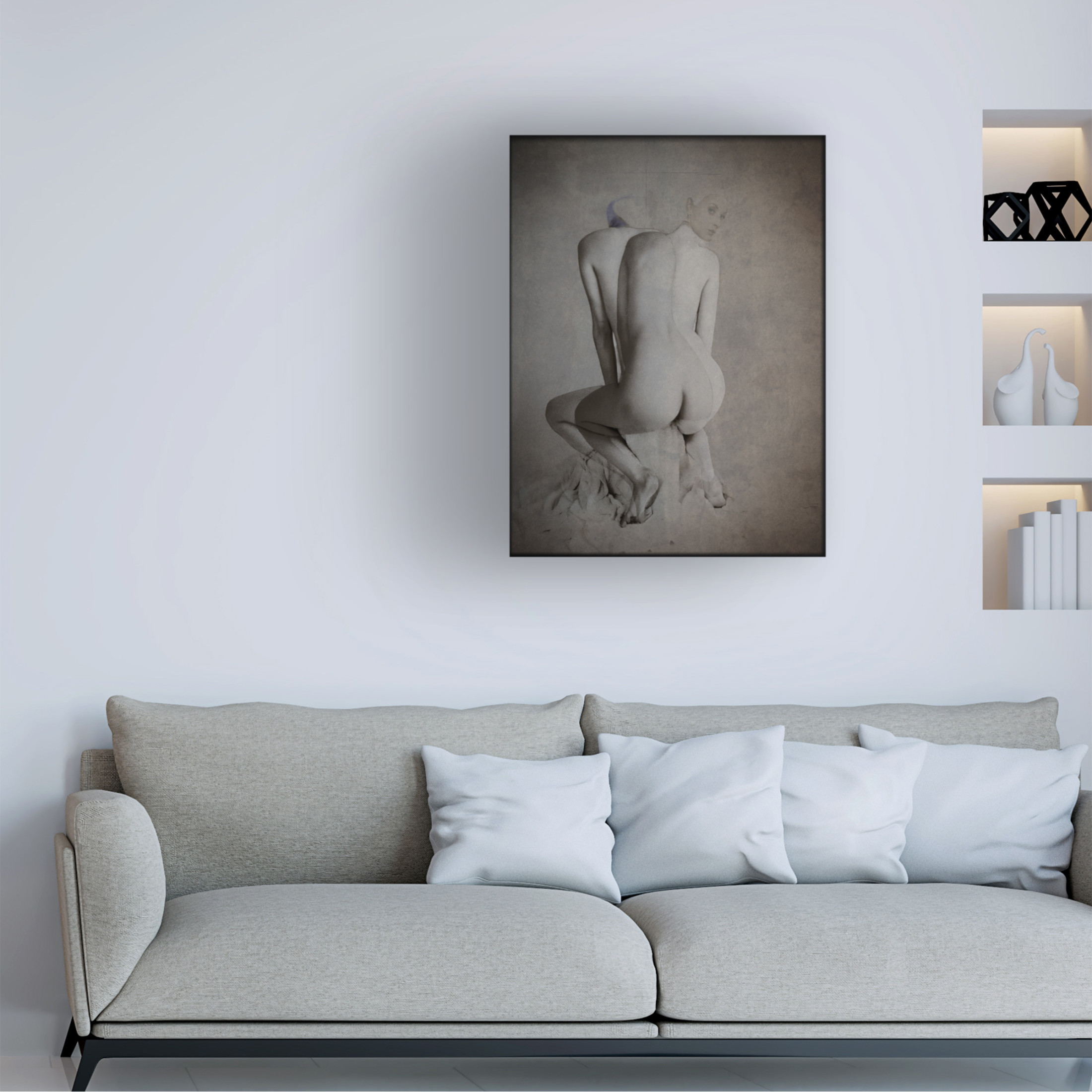 Fuyuki Hattori 'Nu Dans La Chambre' Canvas Art