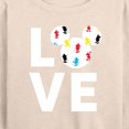 thumbnail image 3 of Mickey & Friends - Mickey Love Fill - Women's Lightweight French Terry Long Sleeve Shirt, 3 of 5