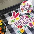 thumbnail image 6 of Outdoor Easter Bunny Doormat, 36 Inch Welcome Rabbit Door Mat with Non Slip Rubber Backing, Cute Front Porch Entryway Rug for Spring Holiday Decor, Indoor Outdoor Use, 6 of 8