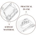 thumbnail image 4 of Howish hasp latches Acrylic Hinge Hasp 12 Sets Mini Buckle Lock for Jewelry Box Cabinet(2.17"X0.98"X0.79"), 4 of 9