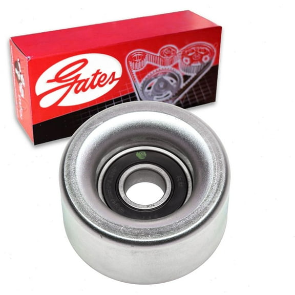 Gates DriveAlign Drive Belt Idler Pulley compatible with Toyota Sienna 3.5L V6 2007-2010