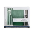 thumbnail image 6 of Mainstays 16-Piece Green Textured Solid Shower Curtain Bathroom Set – Green Fabric Curtain with Rug, Hooks, Soap Pump & Tray, 6 of 9