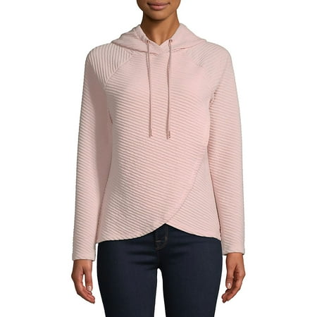 Image result for Ivanka Trump Asymmetrical Textured Hoodie blush