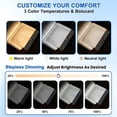 thumbnail image 3 of HIBIBUD Book Light,Rechargeable Clear Led Flat Book Lights for Reading in Bed at Night with 3 Colors&Timer,Dimmable Panel Plate Book Lamp Full Page Light,Gifts for Book Lovers, 3 of 8