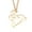 Golden, variant on Jiaroswwei Women's Stylish Simple Hollow Musical Note Heart Pendant Chain Necklace Gift