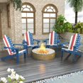 thumbnail image 6 of Dycanpo Adirondack Chairs Set of 2 with Cup Holder, 300lbs Weather Resistant, Flag Blue, 6 of 10