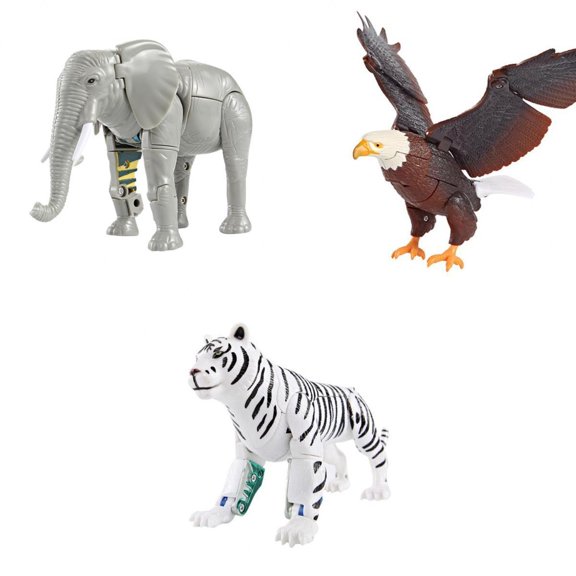 3 Uds Figuras de Animales de Transformación Sunnimix Juguetes Robot Juguete Educativo