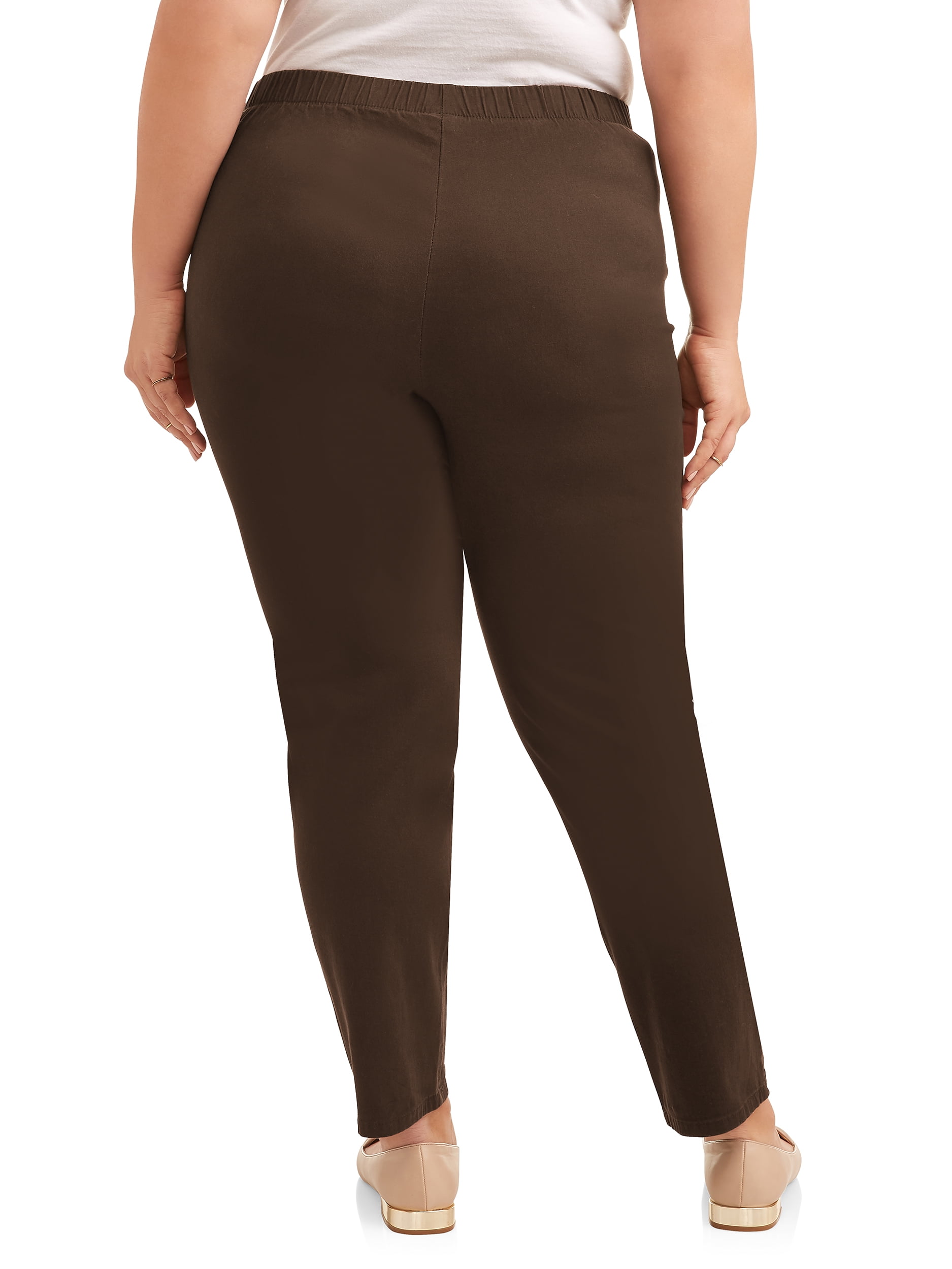 JMS Just My Size by Hanes Women's Plus Size 2 Pocket Pull On Pants, Single and 2 Pack