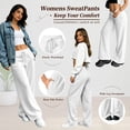 thumbnail image 4 of TEMOFON Casual Womens Sweatpants Lounge Pants Elastic Waist Drawstring Joggers with Pockets Athletic, 4 of 8
