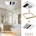 thumbnail image 3 of Bathroom Exhaust Fan with Light and Heater Combination, 2300 Watt Heater, Powerful DC 150 CFM Quiet 2 Sone, Suitable for Any Bathroom, 3 of 8