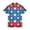 Deep Red, variant on Men's USA 250th Anniversary Patriotic Stars Polo Shirt American Flag Style Casual Short Sleeve America 250 Merchandise