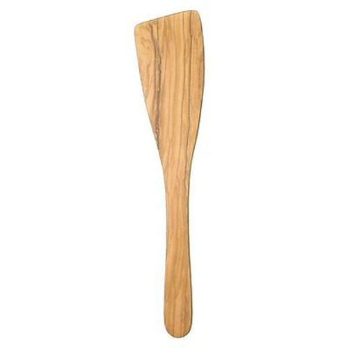 Pacific Merchants 12.5" Olivewood Wooden Large Curved Spatula / Turner