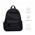 thumbnail image 4 of Polka Dot Casual Nylon Daypack, Large Capacity Lightweight Fashion Backpack for Travel Outdoor Daily Commute, 4 of 9