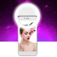 thumbnail image 4 of Lámpara LED para selfies con carga USB, portátil, con clip luminoso para iPhone (blanco), 4 of 9