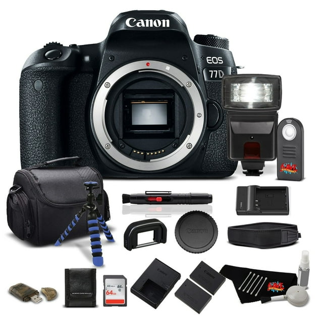 Canon EOS 77D Appareil Photo Reflex Numérique - Ensemble Pro