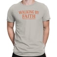 thumbnail image 2 of Walking By Faith Men's Ice Grey T-shirt, 2 of 3
