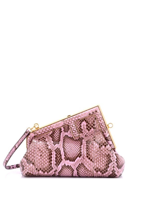 Pre-Owned First Bag Python Small By Rebag