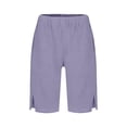 thumbnail image 3 of CAIVO Boys Linen Shorts Preppy Knee Length Casual Pants Teen Boy Loose Adjustable Beach Children Versatile Bottoms Casual Everyday Bottoms, 3 of 3