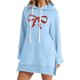 thumbnail image 1 of WILLBEST Vestido Casual Para Mujer, Cómodo Vestido Retro Con Estampado De Cómodo Y Transpirable., Sudadera De Manga Larga Con Capucha Y Bolsillo 1263, 1 of 3