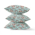 thumbnail image 4 of Coussin en Tissu Étoiles Pulvérisées Roses en Bleu Clair Rose Indigo 20x20, 4 of 6