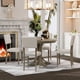 thumbnail image 3 of 5-Piece Retro Round Dining Table Set with Curved Trestle Style Table Legs and 4 Upholstered Chairs for Dining Room My Lux Decor Round, 3 of 7