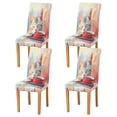 thumbnail image 2 of BZSMCE Chairs Slipcovers Dining Chair Covers Cozy Cat Coffee Time Creative Pattern, 2 of 7
