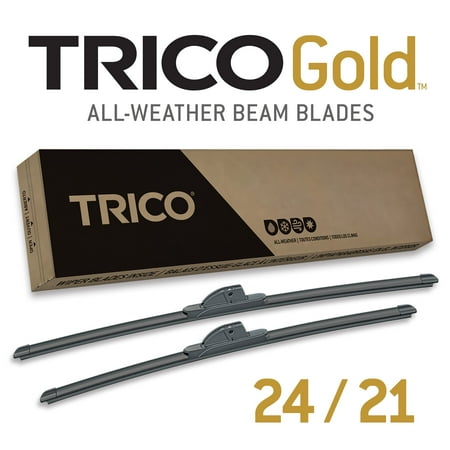 TRICO Gold 2 Pack All Weather Automotive Replacement Wiper Blades 24 and 21 Inch (18-2421)