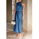 thumbnail image 5 of Vestido PRETTYGARDEN Verano 2025 Sin Mangas Azul Oscuro M, 5 of 7