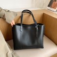 thumbnail image 3 of Grand Sac Fourre-Tout Réversible pour Femmes Rétro à Franges en Cuir, Sacs à Bandoulière, Sacs à Main Mode pour Dames, Sac Cartable (Blanc), 3 of 7