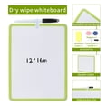 thumbnail image 3 of MXG Double-Sided White Board Dry Erase,12"x16" Green Small Whiteboard with Markers & Eraser,Portable Mini White Board for Coaches, Students, Kitchen, 3 of 10