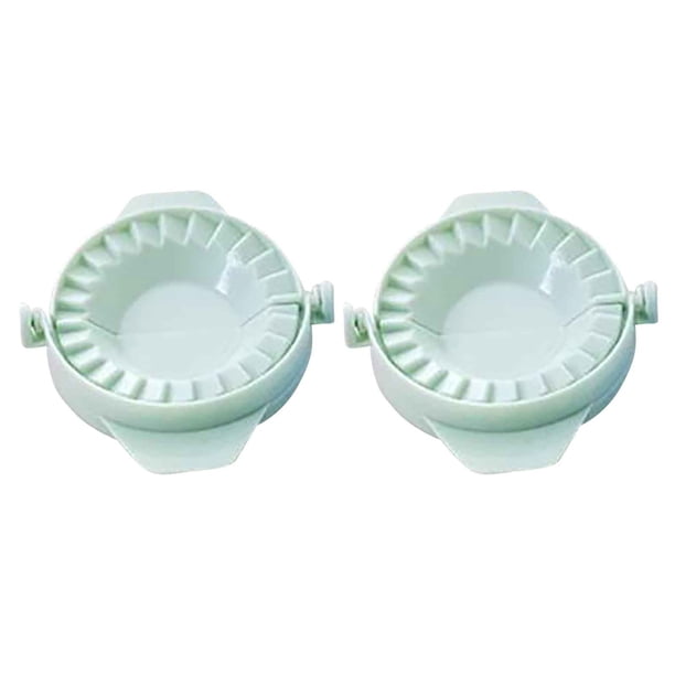 pstuiky 2 moldes de plástico para hacer dumplings fácilmente, utensilios de cocina. Moldes manuales para hacer dumplings. Elabora dumplings rápidamente.