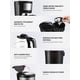 thumbnail image 4 of Gevi - Cafetera de 4 tazas con apagado automático, cafetera pequeña con goteo súper automática, cafe, 4 of 9