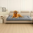 thumbnail image 4 of Hiroekza Polyester Dog Bed Pad - Non-Slip Cooling Comfort for Summer & Warmth in Winter | Perfect for Crate, Couch or Floor Use, Great for Small/Medium/Large Dogs, Cats Gray, 4 of 7