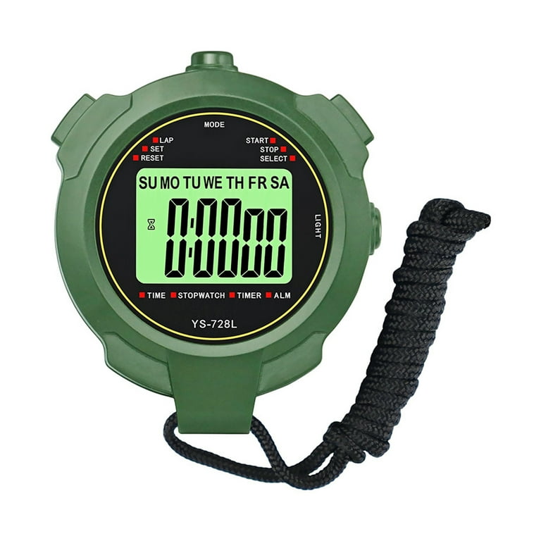 Multi-Function Electronic Digital Sport Stopwatch Timer, Large Display With  Date Time And Alarm Function,Suitable For Sports Coaches Fitness Coaches