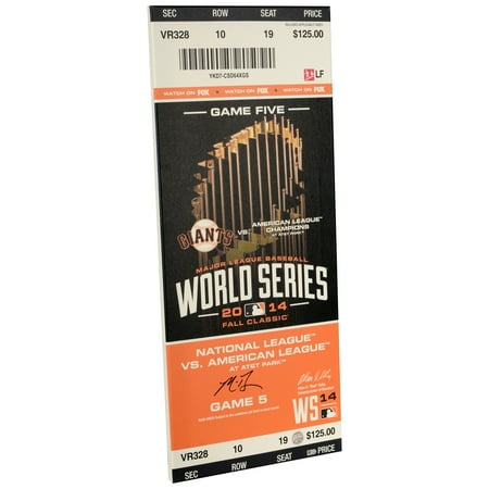 - Madison Bumgarner San Francisco Giants Fanatics Authentic Autographed 2014 World Series Game 5 Mega Ticket - No Size