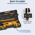 thumbnail image 5 of Garvee 10 Ton Hydraulic Porta Power Kit – Heavy Duty Ram & Pump, 4.6 Ft Oil Hose, Portable Bottle Jack, Plastic Carrying Case – Frame Repair, Garage 10 tons Plastic carrying case Yellow, 5 of 7