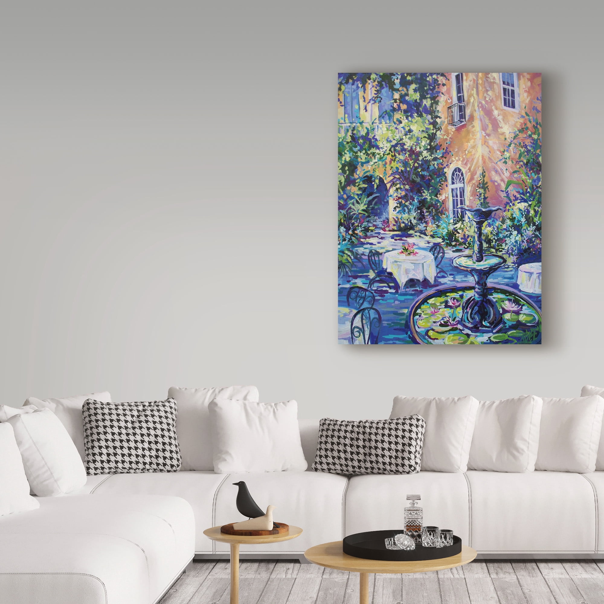 Trademark Fine Art 'New Orleans Courtyard' Canvas Art by ADEL