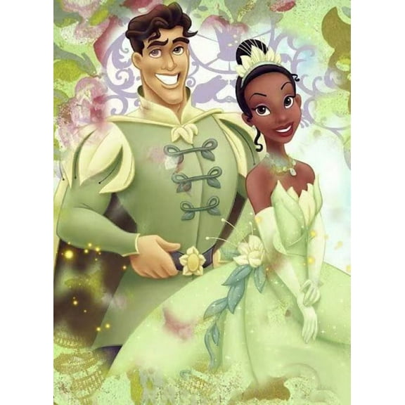 Princess Tiana Diamond Art Painting Kits - Full Drill Diamond Dots Paintings for Beginners, Round 5D Paint with Diamonds Pictures Gem DIY Adult Crafts 12x16inch