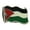 WAVY, variant on Palestine Belt Buckle Square Flag Gaza Middle East Metal western Palestinian