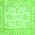 thumbnail image 1 of Ahgly Company Indoor Square Oriental Green Traditional Area Rugs, 7' Square, 1 of 4