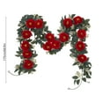 thumbnail image 3 of Fek888 Christmas Wreath Decorations Christmas Garland Green Glittering Decoration Hanging Garland For Christmas Party Decoration Supply, 3 of 6