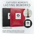 thumbnail image 4 of Gallery Leather  Compact Photo Album with Window - Camden Red - 9.25"x8.0", 4 of 8