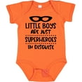 thumbnail image 3 of Inktastic Little Boys are Just Superheroes in Disguise with Mask Boys Baby Bodysuit, 3 of 5