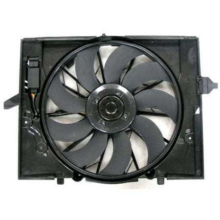 Dual Radiator and Condenser Fan Assembly - Pacific Best Inc For/Fit BM3115107 July'05-'08 BMW 5-Series Sedan 06-07 5 Series Wagon 04-05 (Bmw 5 Series Best Colour)