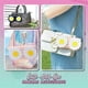 thumbnail image 5 of Elegante Soporte Para Anteojos De Cuero Pu, Bolsa Para Gafas De Sol, Linda Bolsa De Almacenamiento De Gafas De Dibujos Animados Con Gancho Para Viajes, Compras, Playa Sweethay AP006521-02, 5 of 6