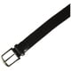 thumbnail image 2 of Cinturón negro con ribetes de piel elástica trenzada Perry Ellis para hombre, 2 of 3
