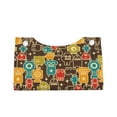 thumbnail image 2 of Naloa Robot and Monsters Print Leather Tissue Box Cover Rectangle | Long Tissue Box Cover | Tissue Box Holder | Tissue Holder for Bathroom, 2 of 9